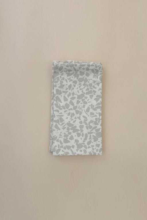 Cotton Napkins 4-Pack - Oyster Grey Terrazzo