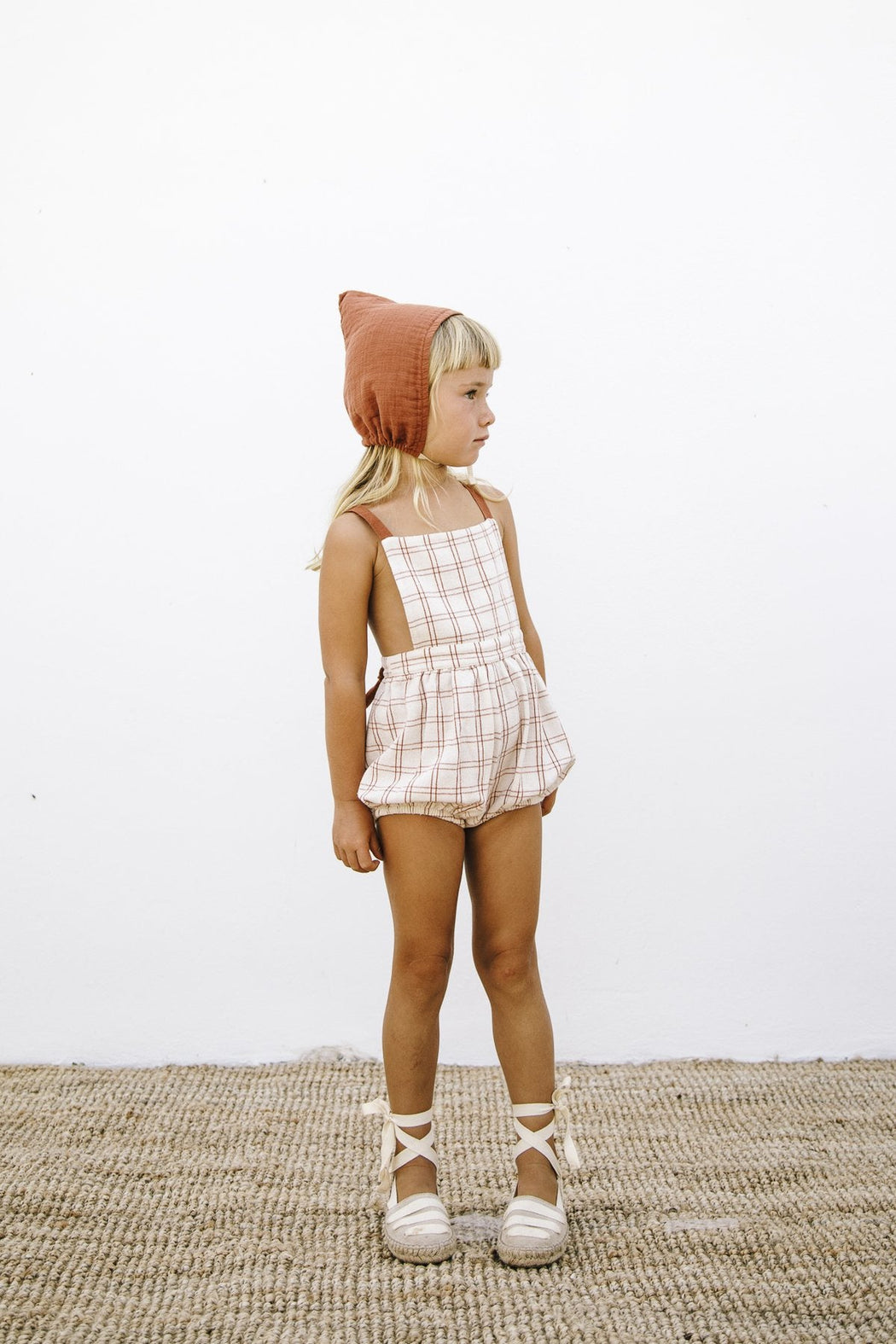 Mika Romper - Rustic Check