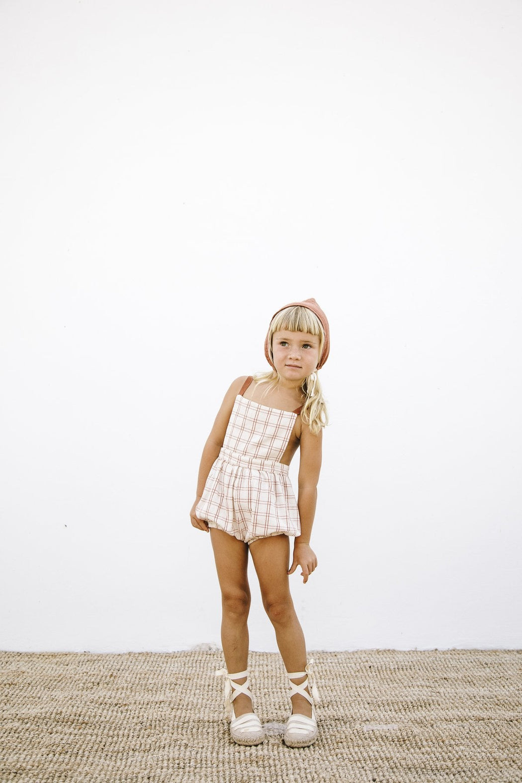 Mika Romper - Rustic Check