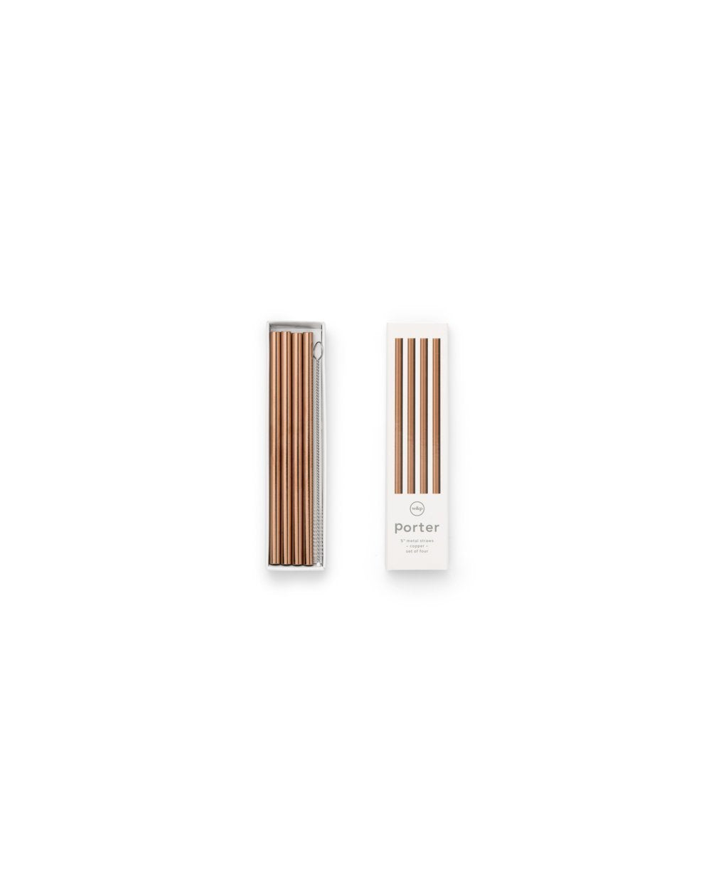 Porter Metal Straws - Set of 4
